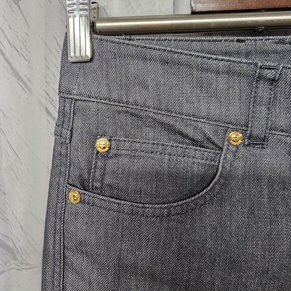 Escada Jeans Gray Cuffed Industrial Punk Grunge Boot Cut 32" x 31" - Picture 3 of 16